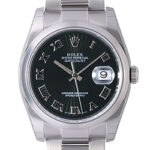 ロレックス デイトジャスト ブラック 新品 (ROLEX Datejust)/ Ref.116200 メンズ