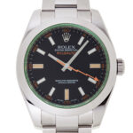 ロレックス ミルガウス ブラック(グリーンガラス) 中古 (ROLEX Milgauss)/ Ref.116400GV メンズ
