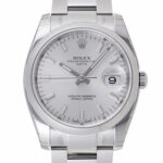 ロレックス オイスター パーペチュアル デイト シルバー 新品 (ROLEX Oyster Perpetual Date)/ Ref.115200 メンズ