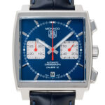 タグ・ホイヤー モナコ クロノグラフ ブルー/シルバー 新品 (TAG Heuer Monaco Chronograph)/ Ref.CAW2111.FC6183 メンズ