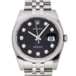 ロレックス デイトジャスト ブラック 新品 (ROLEX Datejust)/ Ref.116234G メンズ