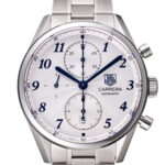 タグ・ホイヤー カレラ ヘリテージ クロノグラフ シルバー 新品 (TAG Heuer Carrera Helitage Chronograph)/ Ref.CAS2111.BA0730 メンズ