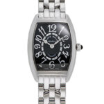 フランク・ミュラー トノウカーベックス レリーフ ブラック 新品 (FRANCK MULLER Tonneau Curvex Relief)/ Ref.1752QZ REL レディース