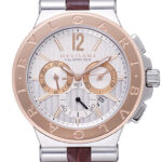 ブルガリ ディアゴノ カリブロ303 ホワイト/シルバー 新品 (BVLGARI Diagono Calibro 303)/ Ref.DG42C6SPGLDCH メンズ
