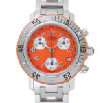 エルメス クリッパーダイバークロノ オレンジ 新品 (HERMES Clipper Diver Chrono)/ Ref.CL2.316.830 レディース