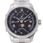 ロンジン マスターコレクション レトログラード ムーンフェイズ ブラック 新品 (LONGINES Master Collection Retrograde MoonPhase)/ Ref.L2.738.4.51.6 メンズ