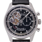 ゼニス クロノマスター オープン パワーリザーブ ブラック 新品 (ZENITH Chronomaster Open Power Reserve)/ Ref.03.2080.4021/21.C496 メンズ