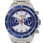 チューダー/チュードル ヘリテージ クロノグラフ シルバー/ブルー 新品 (TUDOR Heritage Chronograph)/ Ref.70330B メンズ