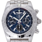 ブライトリング クロノマット44 ブラックアイブルー 中古 (BREITLING CHRONOMAT44)/ Ref.A011C89PA メンズ