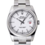 ロレックス デイトジャスト ホワイト 中古 (ROLEX Datejust)/ Ref.116200 メンズ