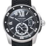 カルティエ カリブル ドゥ カルティエ ダイバー ブラック 新品 (CARTIER Calibre de Cartier Diver)/ Ref.W7100056 メンズ