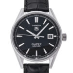 タグ・ホイヤー カレラ キャリバー5 ブラック 新品 (TAG Heuer Carrera Calibre 5)/ Ref.WAR211A.FC6180 メンズ
