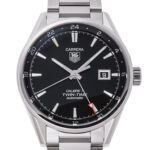 タグ・ホイヤー カレラ キャリバー7 ツインタイム ブラック 新品 (TAG Heuer Carrera Calibre7 Twin-Time)/ Ref.WAR2010.BA0723 メンズ