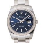 ロレックス オイスター パーペチュアル デイト ブルー 新品 (ROLEX Oyster Perpetual Date)/ Ref.115234 メンズ