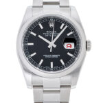 ロレックス デイトジャスト ブラック 中古 (ROLEX Datejust)/ Ref.116200 メンズ