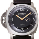 パネライ ルミノール1950 8デイズ チタニオ ブラック 中古 (PANERAI Luminor1950 8Days Titanio)/ Ref.PAM00368 メンズ