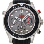 オメガ シーマスター ダイバー300ｍ ETNZ コーアクシャル クロノグラフ グレー 新品 (OMEGA Seamaster Diver300M ETNZ Co-Axial Chronograph)/ Ref.212.92.44.50.99.001 メンズ