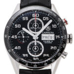 タグ・ホイヤー カレラ タキメーター クロノグラフ デイデイト ブラック 新品 (TAG Heuer Carrera Tachymetre Chronograph Day-Date)/ Ref.CV2A1R.FC6235 メンズ