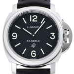 パネライ ルミノール ベース ロゴ アッチャイオ ブラック 新品 (PANERAI Luminor Base Logo Acciaio)/ Ref.PAM01000 メンズ