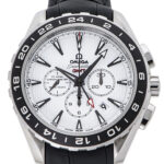 オメガ シーマスター アクアテラGMT クロノグラフ シルバー 新品 (OMEGA Seamaster Aqua Terra GMT Chronograph)/ Ref.231.13.44.52.04.001 メンズ