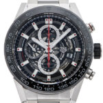 タグ・ホイヤー カレラ キャリバー ホイヤー01 ブラック 中古 (TAG Heuer Carrera Calibre HEUER01)/ Ref.CAR2A1W.BA0703 メンズ