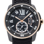 カルティエ カリブル ドゥ カルティエ ダイバー ブラック 中古 (CARTIER Calibre de Cartier Diver)/ Ref.W2CA0004 メンズ