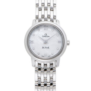 オメガ デ・ヴィル プレステージ ホワイト 新品 (OMEGA De Ville Prestage)/ Ref.424.10.24.60.55.001 レディース