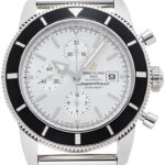 ブライトリング スーパーオーシャンヘリテージクロノ シルバー 中古 (BREITLING Super Ocean Heritage Chronograph)/ Ref.A272G01OCA メンズ