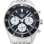 タグ・ホイヤー オータヴィア ヘリテージ キャリバー ホイヤー02 クロノグラフ ブラック/シルバー 新品 (TAG Heuer Autavia Helitage Calibre Heuer02 Automatic Chronograph)/ Ref.CBE2110.BA0687 メンズ