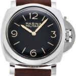 パネライ ルミノール1950 マリーナミリターレ 3デイズ アッチャイオ ブラック 中古 (PANERAI Luminor1950 Marina Militare 3Days Acciaio)/ Ref.PAM00673 メンズ