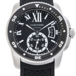 カルティエ カリブル ドゥ カルティエ ダイバー ブラック 中古 (CARTIER Calibre de Cartier Diver)/ Ref.W7100056 メンズ