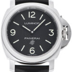 パネライ ルミノール ベース ロゴ アッチャイオ ブラック 新品 (PANERAI Luminor Base Logo Acciaio)/ Ref.PAM00773 メンズ