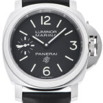 パネライ ルミノール マリーナ ロゴ 3デイズ アッチャイオ ブラック 新品 (PANERAI Luminor Marina Logo 3Days Acciaio)/ Ref.PAM00776 メンズ
