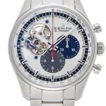 ゼニス クロノマスター1969 シルバー/ブルー/グレー 中古 (ZENITH Chronomaster1969)/ Ref.03.2040.4061/69.M2040 メンズ