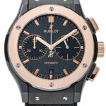 ウブロ クラシック フュージョン クロノグラフ ブラック 中古 (HUBLOT Classic Fusion Chronograph)/ Ref.521.CO.1781.RX メンズ