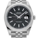 ロレックス デイトジャスト41 ブラック 未使用品 (ROLEX Datejust41)/ Ref.126334 メンズ
