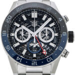 タグ・ホイヤー カレラ キャリバー ホイヤー02 クロノグラフ GMT 未使用品 (TAG Heuer Carrera Calibre HEUER02 Chronograph GMT)/ Ref.CBG2A1Z.BA0658 メンズ