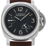 パネライ ルミノール 8デイズ パワーリザーブ アッチャイオ ブラック 新品 (PANERAI Luminor 8Days Power Reserve Acciaio)/ Ref.PAM00795 メンズ