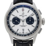ブライトリング プレミエ B01 クロノグラフ 42 シルバー/ブラック 新品 (BREITLING Premier B01 Chronogrph 42)/ Ref.AB0118221G1P2(A007G-1WAA) メンズ