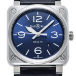 ベル&ロス BR03-92 ブルースチール ブルー 新品 (Bell&Ross BR03-92 Blue Steel)/ Ref.BR0392-BLU-ST/SCA メンズ
