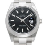 ロレックス デイトジャスト41 ブラック 新品 (ROLEX Datejust41)/ Ref.126300 メンズ
