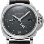 パネライ ルミノール ドゥエ 3デイズ GMT パワーリザーブ アッチャイオ グレー 新品 (PANERAI Luminor Due 3Days GMT Power Reserve Acciaio)/ Ref.PAM00944 メンズ