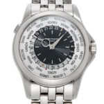 パテックフィリップ ワールドタイム シルバー/グレー 中古 (PATEK PHILIPPE World Time)/ Ref.5130/1G-011 メンズ