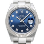 ロレックス デイトジャスト41 ブルー 中古 (ROLEX Datejust41)/ Ref.126334G メンズ