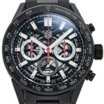 タグ・ホイヤー カレラ キャリバー ホイヤー02 クロノグラフ ブラック/グレー 新品 (TAG Heuer Carrera Calibre HEUER02 Chronograph)/ Ref.CBG2A90.BH0653 メンズ