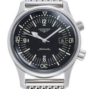 ロンジン レジェンドダイバー デイト ブラック 新品 (LONGINES Legend Diver Date)/ Ref.L3.774.4.50.6 メンズ