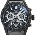 タグ・ホイヤー カレラ キャリバー ホイヤー02 クロノグラフ ブラック/グレー 新品 (TAG Heuer Carrera Calibre HEUER02 Chronograph)/ Ref.CBG2A91.FT6173 メンズ