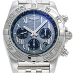 ブライトリング クロノマット44 ブルー 中古 (BREITLING Chronomat44)/ Ref.S011B64PA メンズ