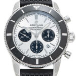 ブライトリング スーパーオーシャン ヘリテージⅡ B01 クロノグラフ44 シルバー/ブラック 新品 (BREITLING Super Ocean HeritageⅡ B01 Chronograph44)/ Ref.AB0162121G1S1(A006G-1QRC) メンズ