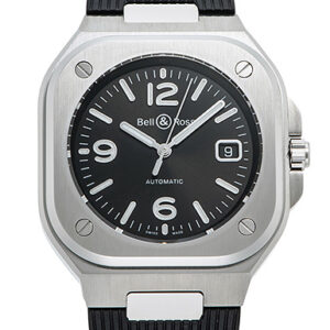 ベル＆ロス BR05 ブラック スティール ブラック 新品 (Bell&Ross BR05 Black Steel)/ Ref.BR05A-BL-ST/SRB メンズ